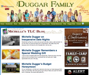 Nearly every ad on the right hand side of the Duggar Family's website is to one of Bill Gothard's programs.