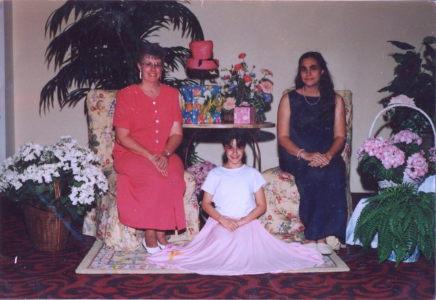 Photo from Kierstyn King: "Grandma, Me, and Mom – Dance Recital Circa 2003."